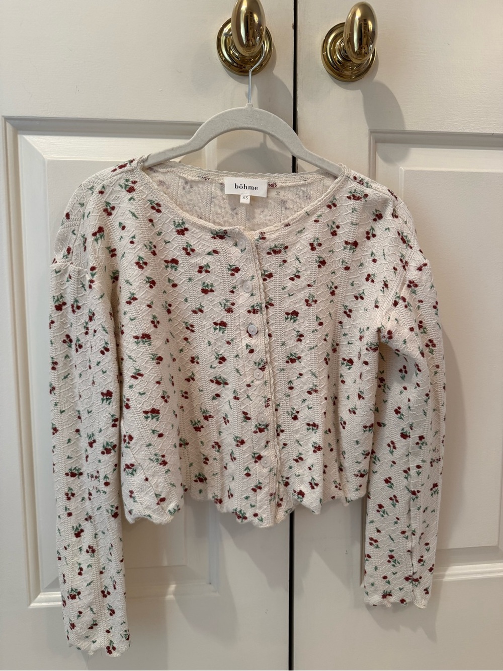 Bohme Karrie Floral Knit Cardigan